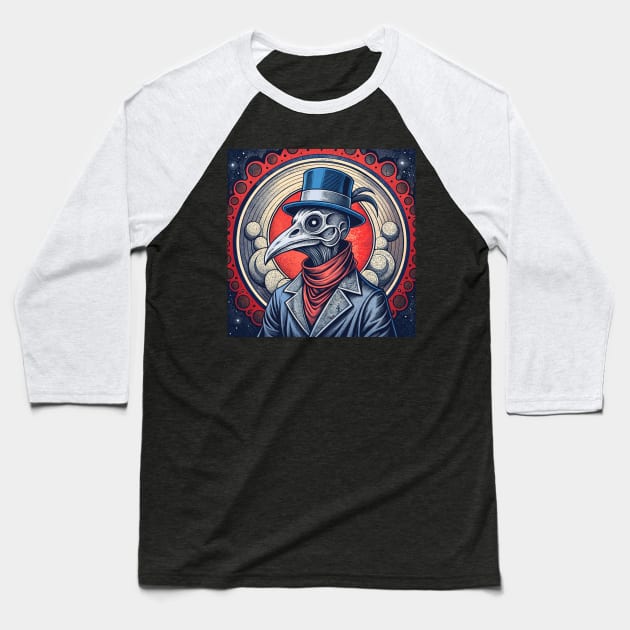 Plague Doctor Baseball T-Shirt by CatCoconut-Art